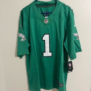 Nike on Field NFL Philadelphia Eagles Jalen Hurts Kelly Green NWT Size L Jersey